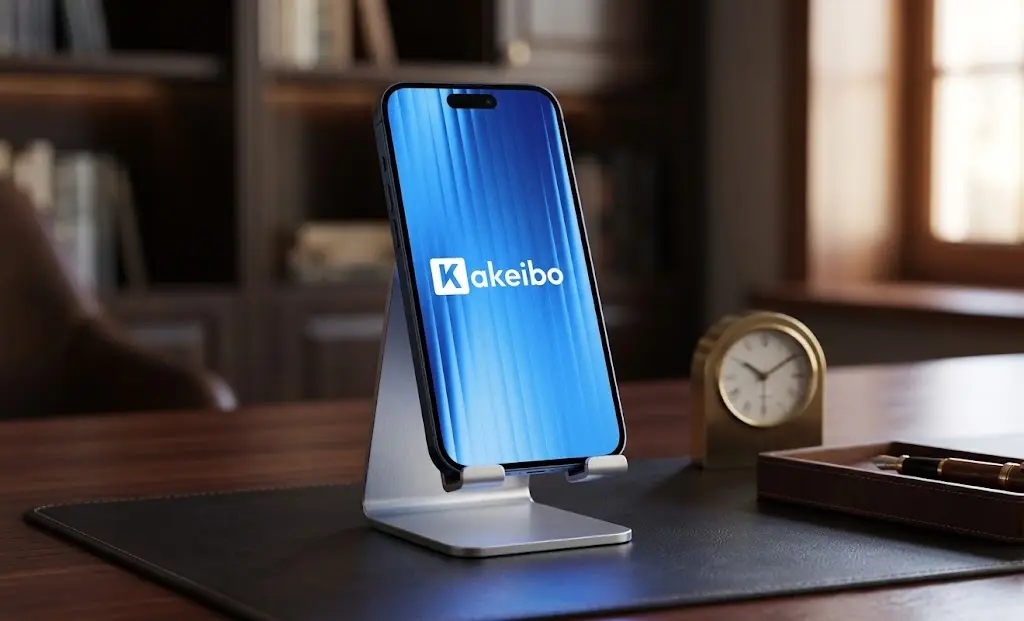 Application Kakeibo sur un téléphone