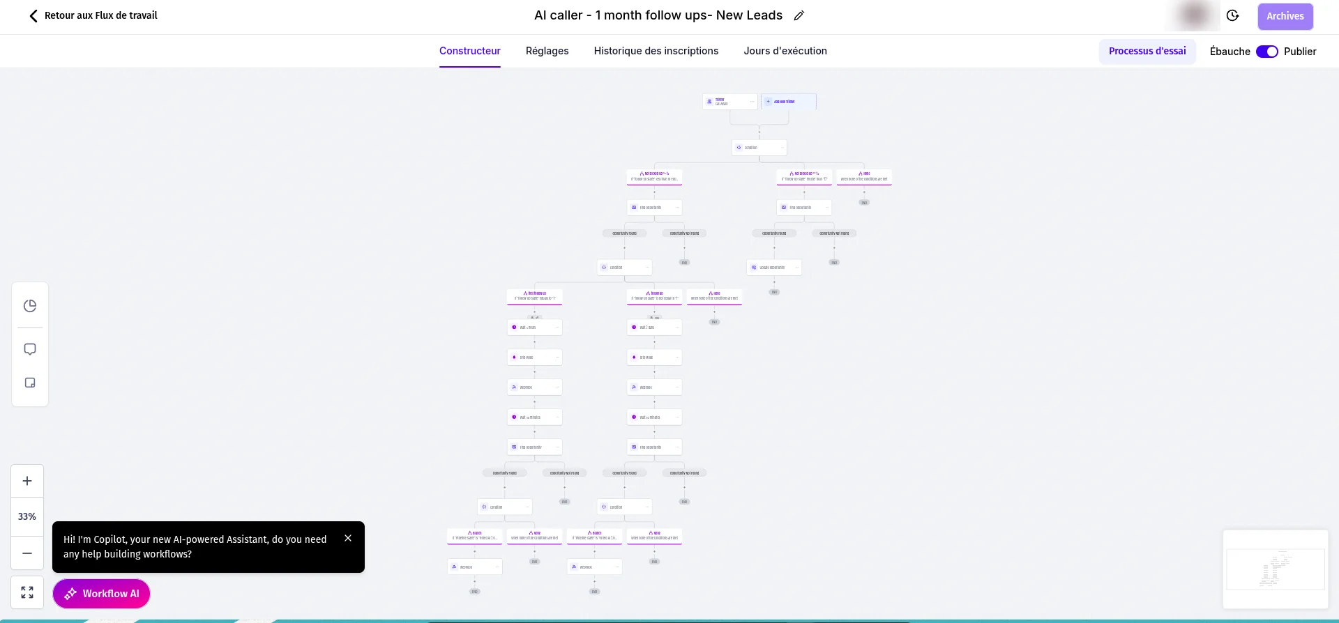 Séquence de relance automatique sur 1 mois dans GoHighLevel